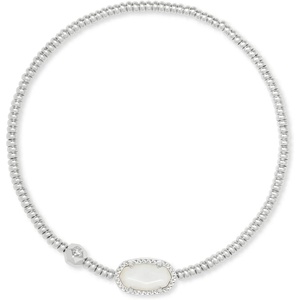 image:imageKendra Scott Grayson Crystal Stretch Bracelet Fashion Jewelry for WomenRHODIUM  IVORY MOTHER OF PEARL