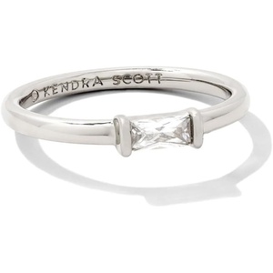 image:imageKendra Scott Juliette Band Ring Fashion Jewelry for WomenRHODIUM  WHITE CRYSTAL