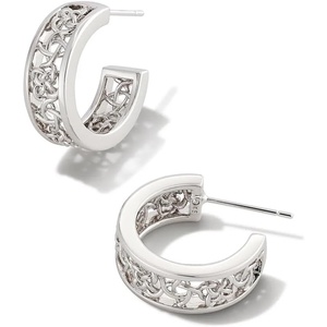 image:imageKendra Scott Kelly Huggie Earring Fashion Jewelry for WomenRHODIUM