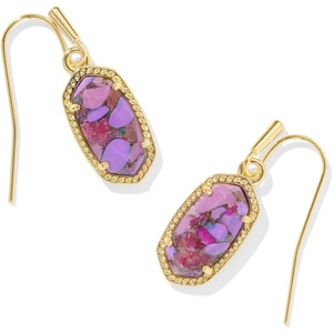 image:imageKendra Scott Lee Earrings in 14k GoldPlated Brass Violet Magnesite Fashion Jewelry for Women