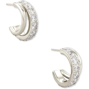 image:imageKendra Scott Livy Huggie EarringsRHODIUM METAL