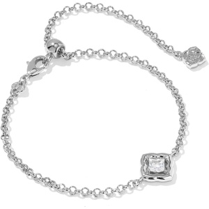 image:imageKendra Scott Mallory Crystal Delicate Chain BraceletSILVERWHITE CZ