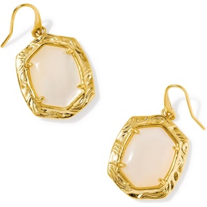 image:imageKendra Scott Tiger Striped Daphne Drop EarringsGOLD  NATURAL MOTHER OF PEARL Tiger Striped