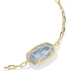 image:imageKendra Scott Elaina Luxe Chain Bracelet Fashion Jewelry for WomenGOLDLIGHT BLUE CUBIC ZIRCONIA
