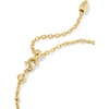 image:imageKendra Scott Tiger Striped Elaina Delicate Chain BraceletGOLD  DARK BROWN HAWKS EYE Tiger Striped