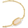 image:imageKendra Scott Tiger Striped Elaina Delicate Chain BraceletGOLD  NATURAL MOTHER OF PEARL Tiger Striped