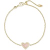 image:imageKendra Scott Ari Heart Link Chain Bracelet for Women Fashion JewelryGOLD  ROSE QUARTZ