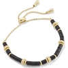 image:imageKendra Scott Bree Beaded Delicate Chain BraceletGOLD BLACK AGATE