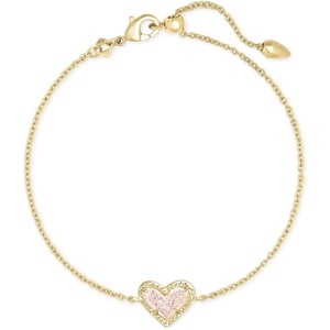 image:imageKendra Scott Ari Heart Link Chain Bracelet for Women Fashion JewelryGOLD  IRIDESCENT DRUSY