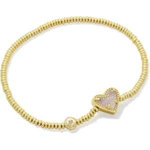 image:imageKendra Scott Ari Heart Stretch Bracelet Fashion Jewelry for WomenGOLD  IRIDESCENT DRUSY