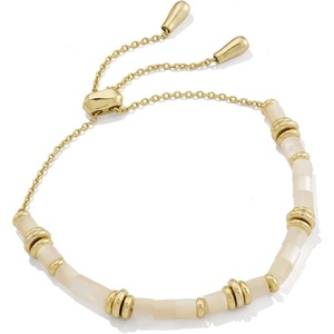 image:imageKendra Scott Bree Beaded Delicate Chain BraceletGOLD IVORY MOTHER OF PEARL