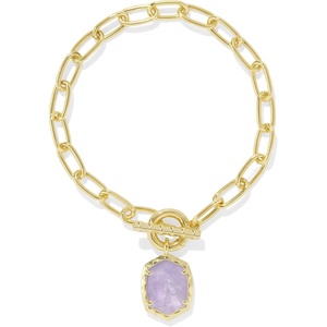 image:imageKendra Scott Daphne Link Chain Bracelet Fashion Jewelry for WomenGold  Amethyst