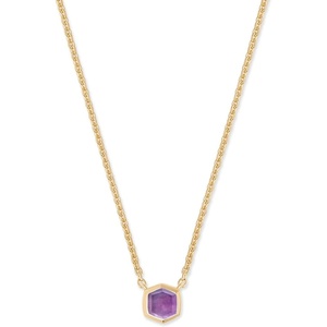 image:imageKendra Scott Davie Pendant Necklace in 18K Gold Vermeil DemiFine Jewelry for Women Amethyst