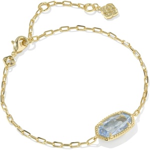 image:imageKendra Scott Elaina Luxe Chain Bracelet Fashion Jewelry for WomenGOLDLIGHT BLUE CUBIC ZIRCONIA