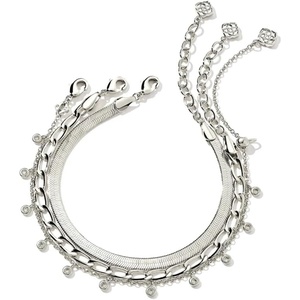 image:imageKendra Scott Kassie Set of 3 Chain Bracelets Fashion Jewelry for WomenRHODIUM