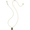 image:imageKendra Scott Owl Short Pendant Necklace 14k GoldPlated Brass Gold Sheen Obsidian