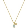 image:imageKendra Scott Mini Elisa Dira Necklace Fashion Jewelry for WomenGold  Blue Lab Grown Opal