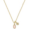 Gold - Light Pink Lab Opal