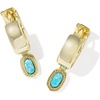 image:imageKendra Scott Mini Ellie Wide Huggie Fashion Jewelry for WomenGold  Blue Lab Grown Opal