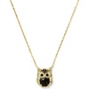 image:imageKendra Scott Owl Short Pendant Necklace 14k GoldPlated Brass Gold Sheen Obsidian