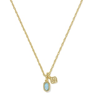 image:imageKendra Scott Mini Elisa Dira Necklace Fashion Jewelry for WomenGold  Blue Lab Grown Opal