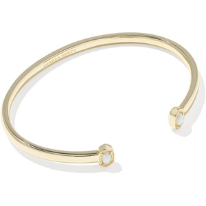image:imageKendra Scott Mini Elton Cuff Bracelet Fashion Jewelry for WomenGold  Bright White Opal