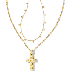 image:imageKendra Scott Amelia Cross Necklace Gift SetGOLD  WHITE CRYSTAL