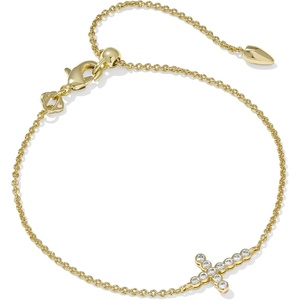 image:imageKendra Scott Cross Crystal Delicate Chain Bracelet in White Cubic Zirconia Fashion Jewelry for WomenGOLDWHITE CUBIC ZIRCONIA