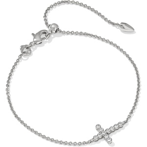 image:imageKendra Scott Cross Crystal Delicate Chain Bracelet in White Cubic Zirconia Fashion Jewelry for WomenRHODIUMWHITE CUBIC ZIRCONIA