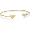 image:imageKendra Scott Ari Heart 18k Gold Vermeil Cuff Bracelet in White Diamond Fine Jewelry for Women
