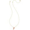 image:imageKendra Scott Candy Cane Pendant Necklace 14k Gold Plated Brass Fashion Jewelry for Women