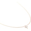 image:imageKendra Scott Cross Necklace in 14k Rose Gold Fine Jewelry for Women White Diamond