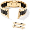 image:imageKendra Scott Dira 3 Link Watch Bands Compatible with Apple Watch and 20mm Samsung Galaxy WatchGold  Black Tone