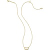 image:imageKendra Scott Grayson Stone Pendant Necklace in Ivory Mother Of Pearl 14k GoldPlated Brass Pendant Necklaces for Women