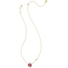 image:imageKendra Scott Poinsettia Pendant Necklace 14k Gold Plated Brass Red Mix Fashion Jewelry for Women