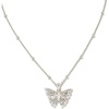 image:imageKendra Scott Delicate Butterfly Sterling SilverPlated Brass Necklace in White Sapphire