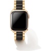 image:imageKendra Scott Dira 3 Link Watch Bands Compatible with Apple Watch and 20mm Samsung Galaxy WatchGold  Black Tone