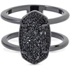 image:imageKendra Scott Elyse Ring for Women Fashion JewelryGUNMETAL  BLACK DRUSY