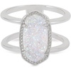 image:imageKendra Scott Elyse Ring for Women Fashion JewelryRHODIUM  IRIDESCENT DRUSY