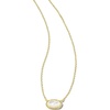 image:imageKendra Scott Grayson Stone Pendant Necklace in Ivory Mother Of Pearl 14k GoldPlated Brass Pendant Necklaces for Women