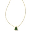 image:imageKendra Scott Holiday Tree Pendant Necklace 14k Gold Plated Brass Quartzite Fashion Jewelry for Women