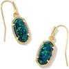 image:imageKendra Scott Lee 14k GoldPlated Brass Drop Earrings in Night Kyocera Opal Fashion Jewelry For Women