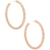 image:imageKendra Scott Maggie 25 Hoop Earrings for Women Fashion JewelryROSE GOLD  FILIGREE METAL