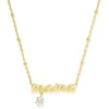 image:imageKendra Scott Mama Crystal Short Pendant Necklace White Cubic Zirconia Fashion Jewelry for WomenGOLD METAL