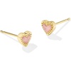 image:imageKendra Scott Mini Ari Heart Stud Earring Fashion Jewelry for WomenGOLD  ROSE QUARTZ