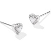 image:imageKendra Scott Mini Ari Heart Stud Earring Fashion Jewelry for WomenRHODIUM  IVORY MOTHER OF PEARL