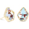 image:imageKendra Scott Tessa Stud Earrings for Women Fashion JewelryGOLD  IRIDESCENT DICHROIC GLASS