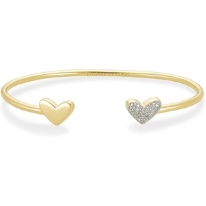 image:imageKendra Scott Ari Heart 18k Gold Vermeil Cuff Bracelet in White Diamond Fine Jewelry for Women