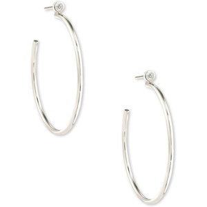 image:imageKendra Scott Audrey Hoop Earring in 14k White Gold Fine Jewelry for Women White Diamond