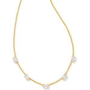 image:imageKendra Scott Cailin Crystal Strand Necklace in White Cubic Zirconia Fashion Jewelry For WomenGOLD  WHITE CUBIC ZIRCONIA
